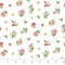 Morning Blossom Mini Floral Toss White Background Cotton Fabric by Northcott BTY